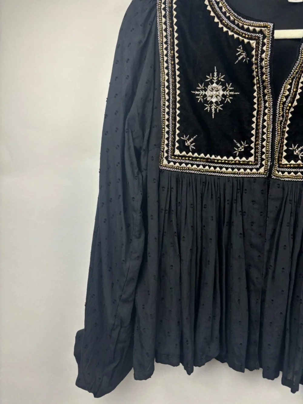 Velvet by Graham & Spencer details embroidered
